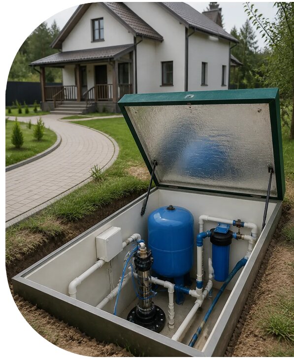 Автономное водоснабжение дома в Тамбове от 152310 р. | АПаруса-Тмб